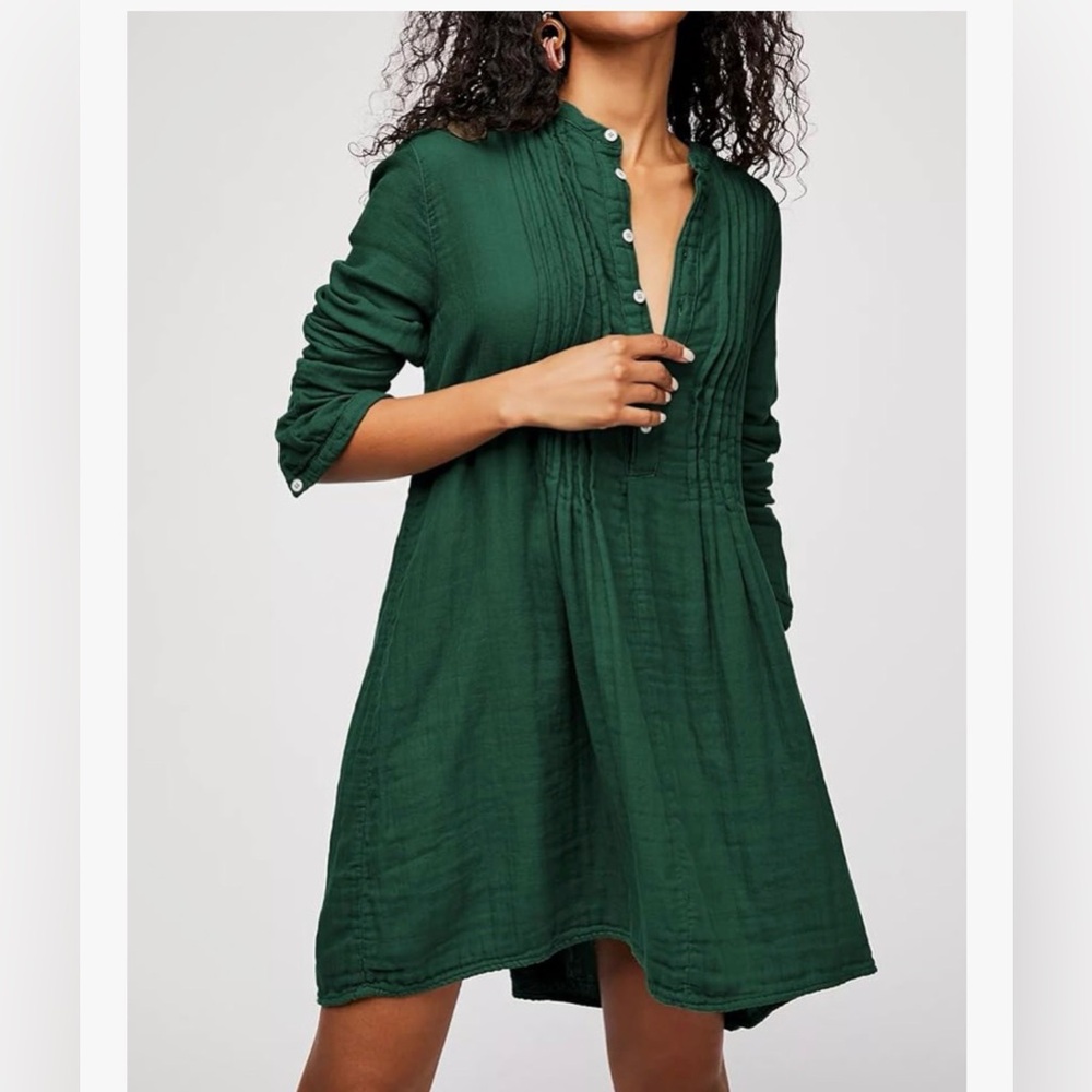 Cotton Gauze Dress Beach Coverup NWT L
